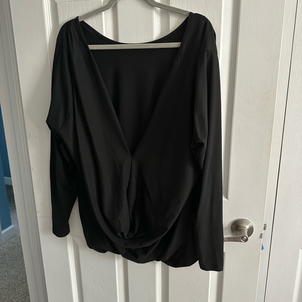 New SHEIN long sleeve shirt, sexy low cut.